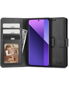 TECH-PROTECT Wallet Case Θήκη Πορτοφόλι με Stand - Black (Xiaomi Redmi Note 13 Pro Plus 5G)