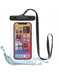 TECH-PROTECT Universal Waterproof Phone Case - Αδιάβροχη Θήκη για Κινητά έως 6.9'' Black