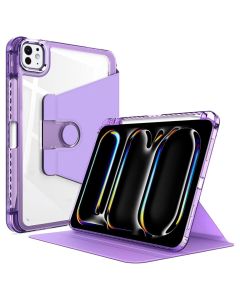 Techsuit Crystal Vision Pen Smart Cover Case με δυνατότητα Stand - Purple (iPad Pro 11'' 2024 / 2025)
