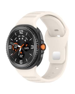 Techsuit Watchband (W050) - Beige - Λουράκι Σιλικόνης για Samsung Galaxy Watch8 40mm/Watch8 44mm/Watch8 Classic