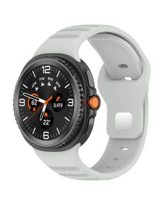 Techsuit Watchband (W050) - Gray - Λουράκι Σιλικόνης για Samsung Galaxy Watch8 40mm/Watch8 44mm/Watch8 Classic