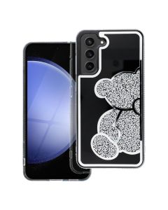 TEDDY BEAR Shinny Diamond Case Θήκη Silver (Samsung Galaxy A25 5G)