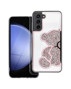 TEDDY BEAR Shinny Diamond Case Θήκη Pink (Samsung Galaxy A36 5G)
