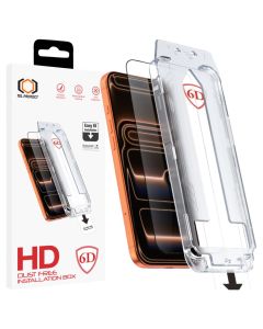 Tel Protect Dust-Free Easy Fit Full Glue Αντιχαρακτικό Γυαλί 9H Tempered Glass Black (iPhone 17 Pro Max) - MT83756