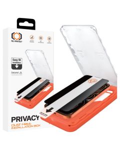 Tel Protect Dust-Free Easy Fit Privacy Titan Αντιχαρακτικό Γυαλί 9H Tempered Glass Black (iPhone 17 Pro) - MT83792
