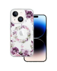 Tel Protect Flower MagSafe Hybrid Case Clear / Rose (iPhone 11)