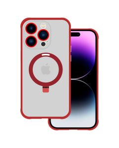 Tel Protect Magical Magsafe Hybrid Stand Case Red (iPhone 15 Pro Max)