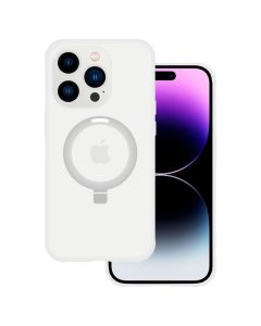 Tel Protect Magical Magsafe Hybrid Stand Case Silver (iPhone 15 Pro Max)