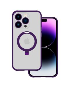 Tel Protect Magical Magsafe Hybrid Stand Case Purple (iPhone 15 Pro)