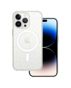 Tel Protect MagSilicone Case Θήκη Σιλικόνης Συμβατή με MagSafe - Glitter Clear (iPhone 15 Pro Max)