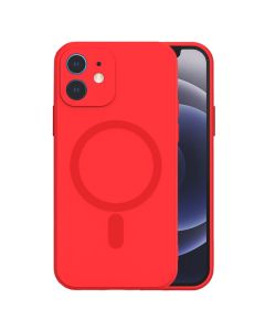 Tel Protect MagSilicone Case Θήκη Σιλικόνης Συμβατή με MagSafe - Red (iPhone 12)