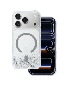 Tel Protect Moonlite MagSafe Case Θήκη Glitter Silver / Clear (iPhone 17 Pro)