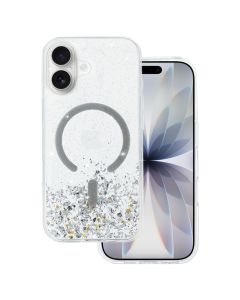Tel Protect Moonlite MagSafe Case Θήκη Glitter Silver / Clear (iPhone 17)