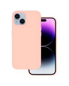Tel Protect Silicone Premium Case Θήκη Σιλικόνης - Light Pink (iPhone 15 Plus)