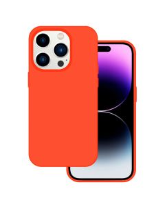 Tel Protect Silicone Premium Case Θήκη Σιλικόνης - Orange (iPhone 15 Pro)