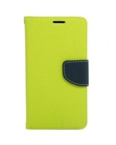 Tel1 Fancy Diary Θήκη Πορτοφόλι με δυνατότητα Stand Lime / Navy (Huawei P9)