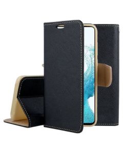 Tel1 Fancy Diary Case Θήκη Πορτοφόλι με δυνατότητα Stand Black / Gold (Samsung Galaxy A05s)