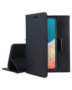 Tel1 Fancy Diary Case Θήκη Πορτοφόλι με δυνατότητα Stand Black (Samsung Galaxy S25 FE)