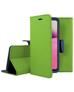 Tel1 Fancy Diary Case Θήκη Πορτοφόλι με δυνατότητα Stand Lime / Navy (Samsung Galaxy A33 5G)