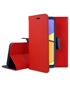 Tel1 Fancy Diary Case Θήκη Πορτοφόλι με δυνατότητα Stand Red / Navy (Samsung Galaxy A26 5G)