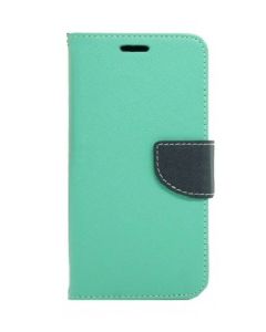 Tel1 Fancy Diary Θήκη Πορτοφόλι με δυνατότητα Stand Mint / Navy (Samsung Galaxy A8)