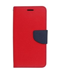 Tel1 Fancy Diary Θήκη Πορτοφόλι με δυνατότητα Stand Red / Navy (Huawei Ascend Y635)