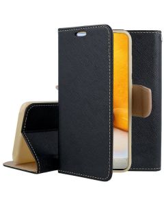 Tel1 Fancy Diary Case Θήκη Πορτοφόλι με δυνατότητα Stand Black / Gold (Samsung Galaxy A72 4G / 5G)