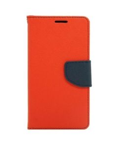 Tel1 Fancy Diary Θήκη Πορτοφόλι με δυνατότητα Stand Red / Navy (Samsung Galaxy J2)