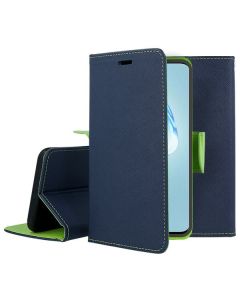 Tel1 Fancy Diary Case Θήκη Πορτοφόλι με δυνατότητα Stand Navy / Lime (Samsung Galaxy S20 Ultra)