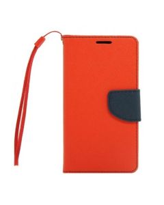 Tel1 Fancy Diary Case Θήκη Πορτοφόλι με δυνατότητα Stand Red / Navy (Samsung Galaxy Xcover 3)