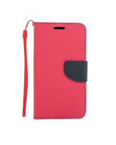 Tel1 Fancy Diary Case Θήκη Πορτοφόλι με δυνατότητα Stand Pink / Navy (LG Joy)