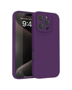 Silicone Lite Soft Touch Case Θήκη Σιλικόνης Plum (iPhone 16 Pro Max)