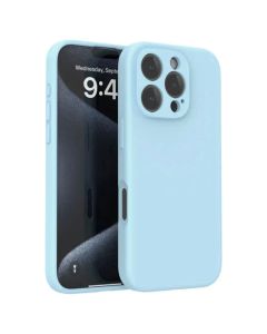 Silicone Lite Soft Touch Case Θήκη Σιλικόνης Sky Blue (iPhone 16 Pro Max)