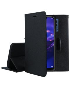 Tel1 Fancy Diary Case Θήκη Πορτοφόλι με δυνατότητα Stand Black (Huawei Mate 20 Lite)