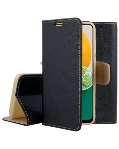 Tel1 Fancy Diary Case Θήκη Πορτοφόλι με δυνατότητα Stand Black / Gold (Samsung Galaxy A13 4G)