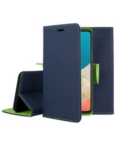 Tel1 Fancy Diary Case Θήκη Πορτοφόλι με δυνατότητα Stand Navy / Lime (Samsung Galaxy A53 5G)