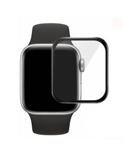 Acrylic Full Glue Εύκαμπτο Αντιχαρακτικό Tempered Glass Black (Apple Watch 40mm Series 5/6/SE)