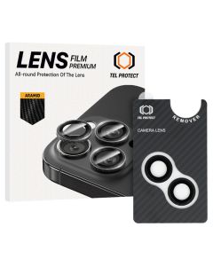 Tel Protect 3D Camera Lens Tempered Glass Prοtector Aramid (iPhone 15 / 15 Plus)
