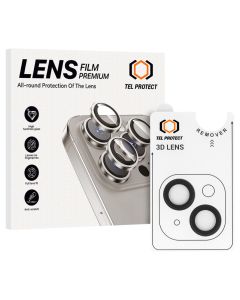 Tel Protect 3D Camera Lens Tempered Glass Prοtector Black (iPhone 13 / 13 Mini) - MT83740