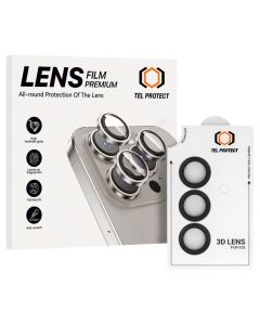 Tel Protect 3D Camera Lens Tempered Glass Prοtector Black (Samsung Galaxy S23) - MT83721