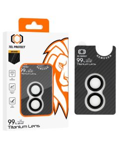 Tel Protect Titanium Camera Lens 99% AR Tempered Glass Prοtector Aramid (iPhone 16 / 16 Plus) - MT83705