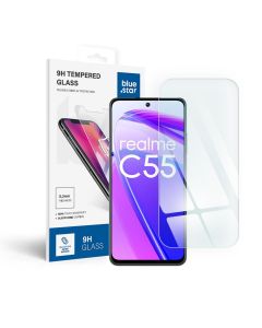 Blue Star Αντιχαρακτικό Γυάλινο Προστατευτικό 9Η Tempered Glass Screen Prοtector (Realme Narzo N55 / C55)