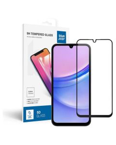 Blue Star Full Glue Full Face Case Friendly Black Αντιχαρακτικό Γυαλί 9H Tempered Glass (Samsung Galaxy A15 4G / 5G) - MT83518