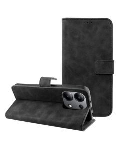 Forcell Tender Wallet Case Θήκη Πορτοφόλι με Δυνατότητα Stand - Black (Xiaomi Redmi Note 13 4G)
