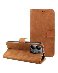 Forcell Tender Wallet Case Θήκη Πορτοφόλι με Δυνατότητα Stand - Brown (Xiaomi Redmi Note 13 4G)