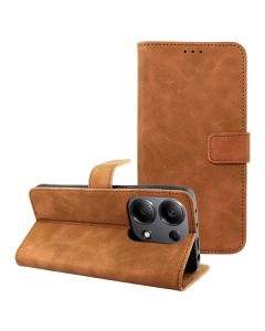 Forcell Tender Wallet Case Θήκη Πορτοφόλι με Δυνατότητα Stand - Brown (Xiaomi Redmi Note 13 Pro 4G / Poco M6 Pro 4G)