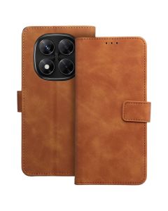 Forcell Tender Wallet Case Θήκη Πορτοφόλι με Δυνατότητα Stand - Brown (Xiaomi Redmi Note 14 Pro 4G)