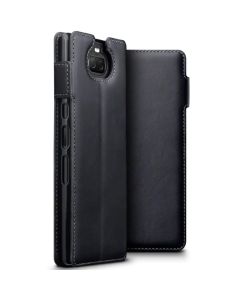 Terrapin Low Profile Δερμάτινη Θήκη - Πορτοφόλι Wallet Case (117-005-650) Μαύρο (Sony Xperia 10 Plus)