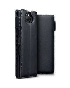 Terrapin Low Profile Δερμάτινη Θήκη - Πορτοφόλι Wallet Case (117-005-644) Μαύρο (Sony Xperia 10)