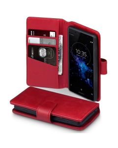 Terrapin Δερμάτινη Θήκη Πορτοφόλι Wallet Case (117-005-623) Κόκκινο (Sony Xperia XZ2 Compact)
